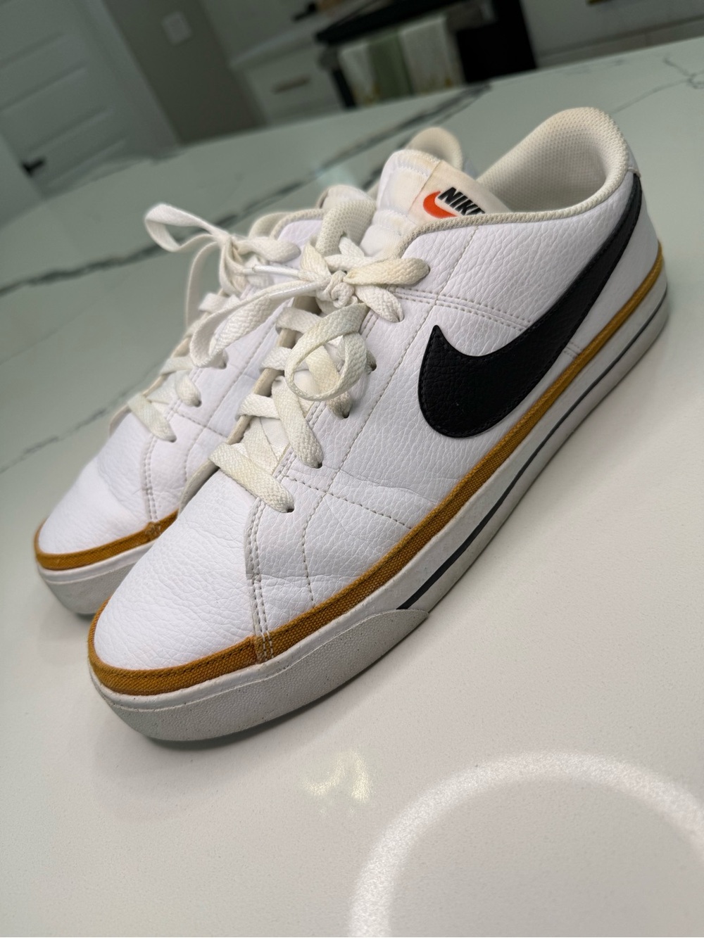 Nike Court Legacy Next Nature White Desert Ochre DH3162-100 Men's Size 12